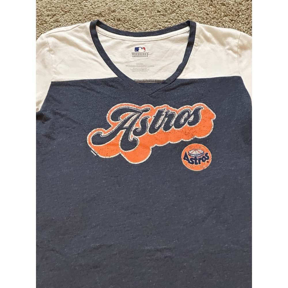 Women's MLB Houston Astros Quarter Sleeve Shirt - Medium - Picture 2 of 3